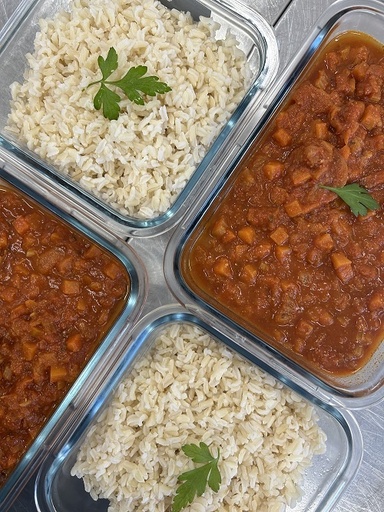 Chili sin carne d'hiver et riz jasmin complet - Lundi