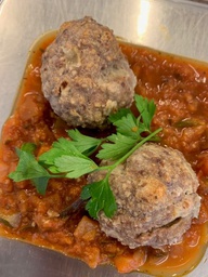 Boulettes, ratatouille de légumes et spirelli complets - Lundi