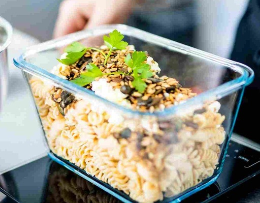 Pâtes complètes à la féta et coulis de tomates fraîches - Lundi